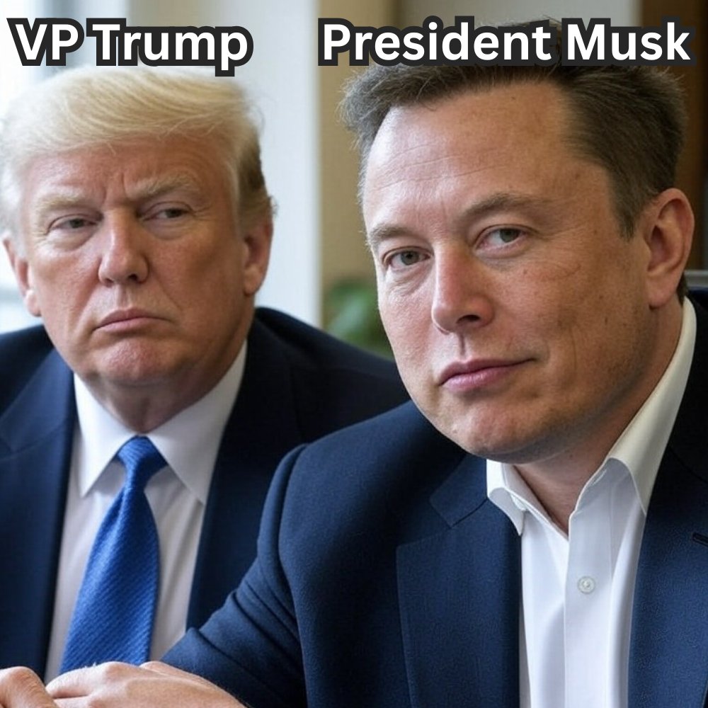 donald trump gazing enviously at elon musk